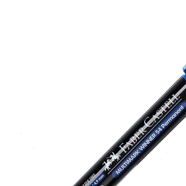 MARCADOR PERM. GRUESO PLAST. FABER 54E AZUL E12720